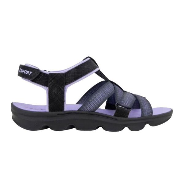 Jsport by Jambu Women's Sandals Strap Black Purple Size 9 NIB - Picture 7 of 11